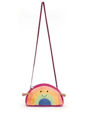 Jellycat Rainbow Plush Crossbody Bag Amuseable Purse